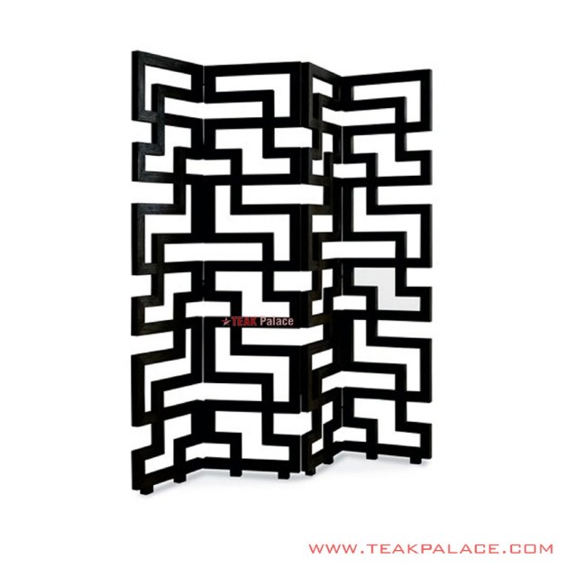 Sketsel Tetris Chikao Kayu Jati Hitam Minimalis