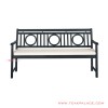 Bangku Taman Seri Riga Kayu Jati Hitam