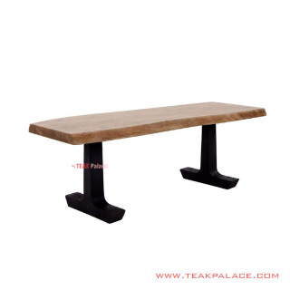 Kursi Teras Minimalis Plenty Kayu Jati Natural