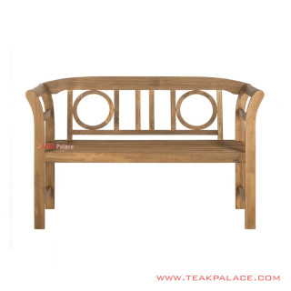 Bangku Taman Kayu Jati Natural Klasik Canberra