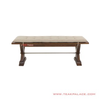 Bangku Teras Blora Minimalis Salak Brown Tua With Revina Cushion Bangku Teras Blora Minimalis Salak Brown Tua With Revina Cushion