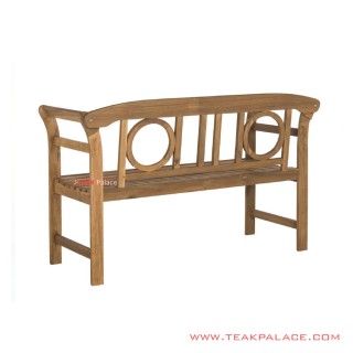 Bangku Taman Kayu Jati Natural Klasik Canberra