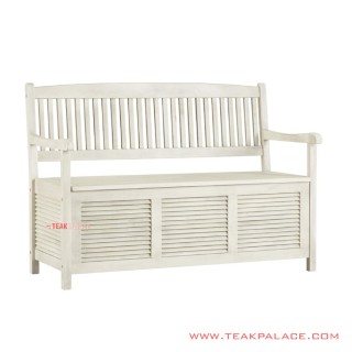 Bangku Talin Box Minimalis Modern Duco Ivory