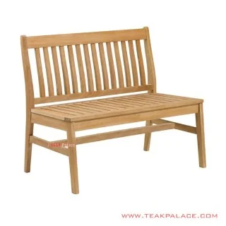 Bangku Taman Siprus Minimalis Kayu Jati Natural