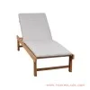 Sun Lounger Kolam Renang Alpha Minimalis Natural With Cushion