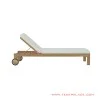 Sun Lounger Stand Cushion White Minimalis