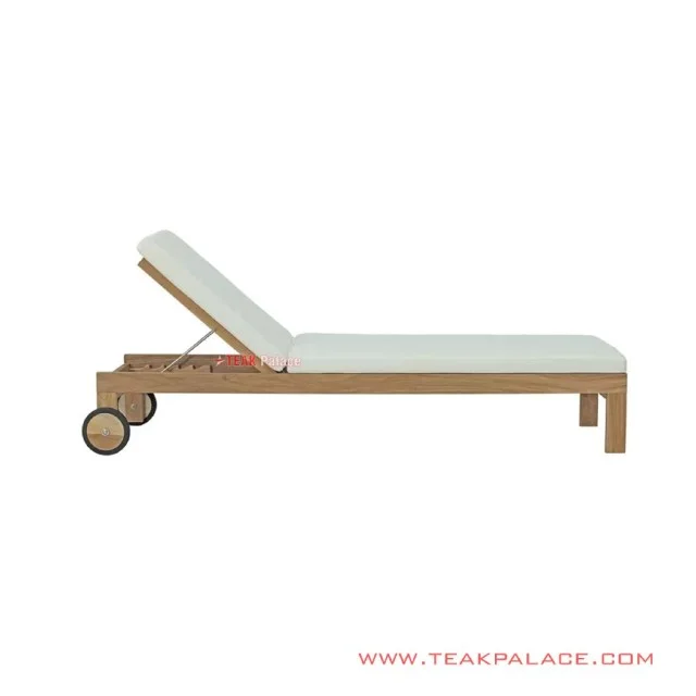 Sun Lounger Stand Cushion White Minimalis