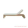 Sun Lounger Stand Cushion White Minimalis