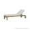 Sun Lounger Stand Cushion White Minimalis