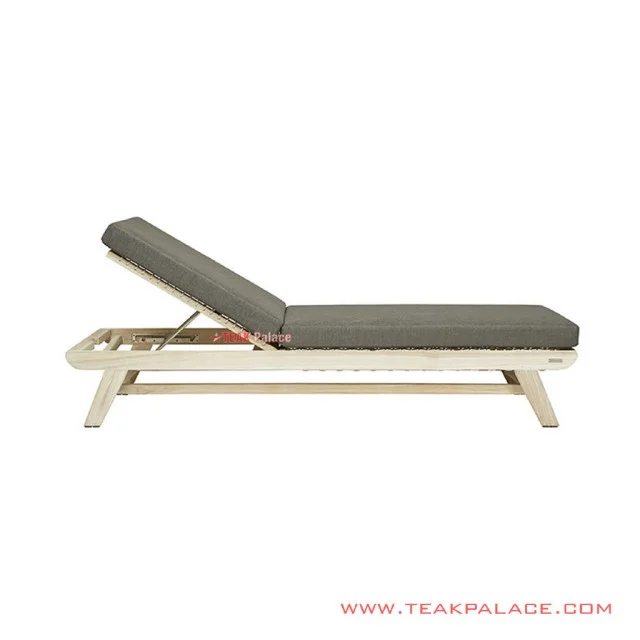Sun Lounger Jangli Minimalis White Wash Rustic Sun Lounger Jangli Minimalis White Wash Rustic