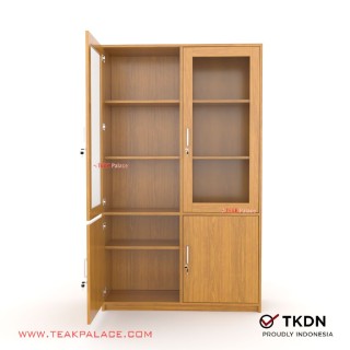 Lemari Buku Minimalis Kayu Jati Hanso 120 Lemari Buku Minimalis Kayu Jati Hanso 120