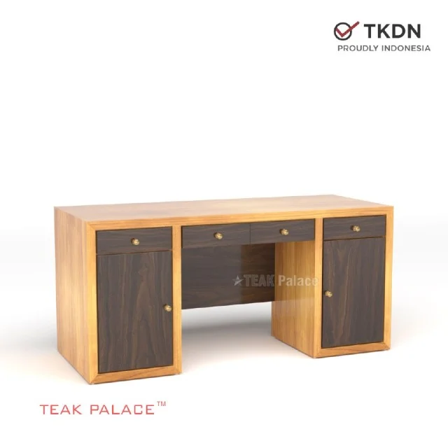 Meja Kantor Direktur Minimalis Modern Jati Kubik Meja Kantor Direktur Minimalis Modern Jati Kubik