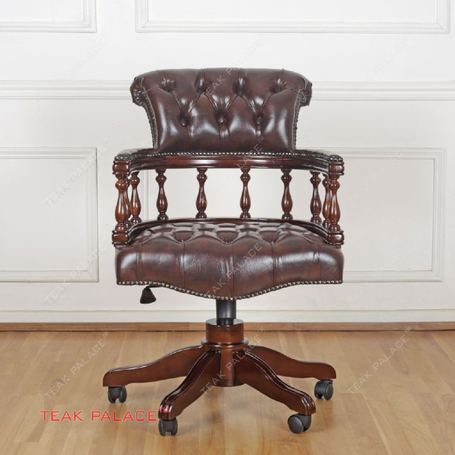 Kursi Kantor Direktur Mewah Klasik Kulit Antik Kayu Jati TKDN Alero Kursi Kantor Direktur Mewah Klasik Kulit Antik Kayu Jati TKDN Alero