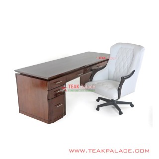 Set Meja Kursi Direktur Minimalis Modern Seri Xeon