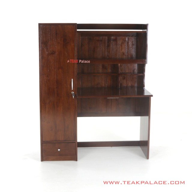 Meja Belajar Almari Mela Kayu Jati Minimalis Meja Belajar Almari Mela Kayu Jati Minimalis