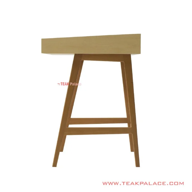 Meja Belajar Seri Lilian Jati Natural Golden Teak