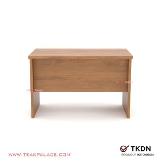 Meja Kerja 1/2 Biro Minimalis Kayu Jati Seri Armada