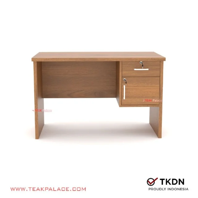 Meja Kerja 1/2 Biro Minimalis Kayu Jati Seri Armada Meja Kerja 1/2 Biro Minimalis Kayu Jati Seri Armada