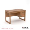 Meja Kantor 1/2 Biro Minimalis Modern Kayu Jati Seri Omoda Meja Kantor 1/2 Biro Minimalis Modern Kayu Jati Seri Omoda