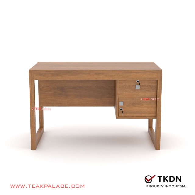 Meja Kantor 1/2 Biro Minimalis Modern Kayu Jati Seri Omoda Meja Kantor 1/2 Biro Minimalis Modern Kayu Jati Seri Omoda