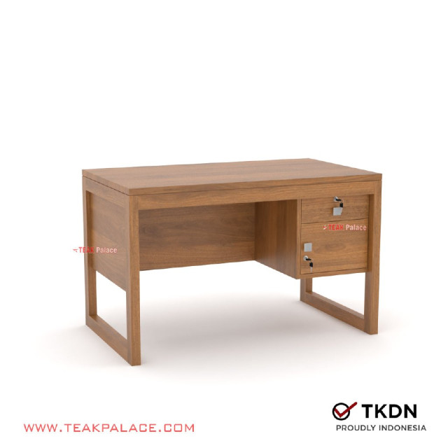 Meja Kerja Staff 1/2 Biro Kayu Jati Minimalis Seri Omoda Tertutup Meja Kerja Staff 1/2 Biro Kayu Jati Minimalis Seri Omoda Tertutup