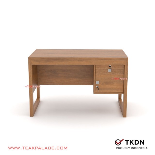 Meja Kerja Staff 1/2 Biro Kayu Jati Minimalis Seri Omoda Tertutup Meja Kerja Staff 1/2 Biro Kayu Jati Minimalis Seri Omoda Tertutup