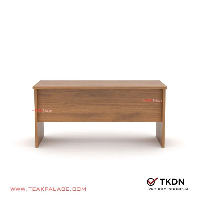 Meja Kerja 1 Biro Minimalis Kayu Jati Seri Armada