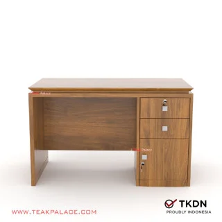 Meja Kantor 1/2 Biro Minimalis TKDN Jati Garuda Kutai 120 Meja Kantor 1/2 Biro Minimalis TKDN Jati Garuda Kutai 120