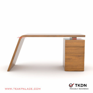 Meja Kantor Unik Kayu Jati TKDN Seri VIXI 160 Meja Kantor Unik Kayu Jati TKDN Seri VIXI 160