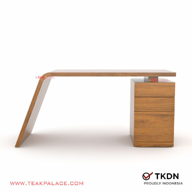 Meja Kantor Unik Kayu Jati TKDN Seri VIXI 160 Meja Kantor Unik Kayu Jati TKDN Seri VIXI 160