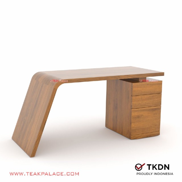 Meja Kantor Unik Kayu Jati TKDN Seri VIXI 160 Meja Kantor Unik Kayu Jati TKDN Seri VIXI 160