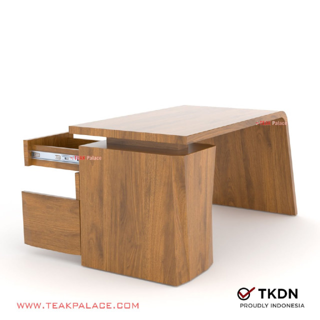 Meja Kantor Unik Kayu Jati TKDN Seri VIXI 160 Meja Kantor Unik Kayu Jati TKDN Seri VIXI 160