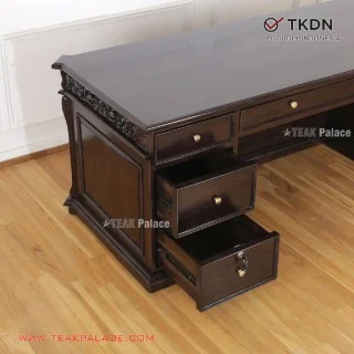 Meja Direktur Mewah Kayu Jati Ukir Jepara Seri Keraton Meja Direktur Mewah Kayu Jati Ukir Jepara Seri Keraton