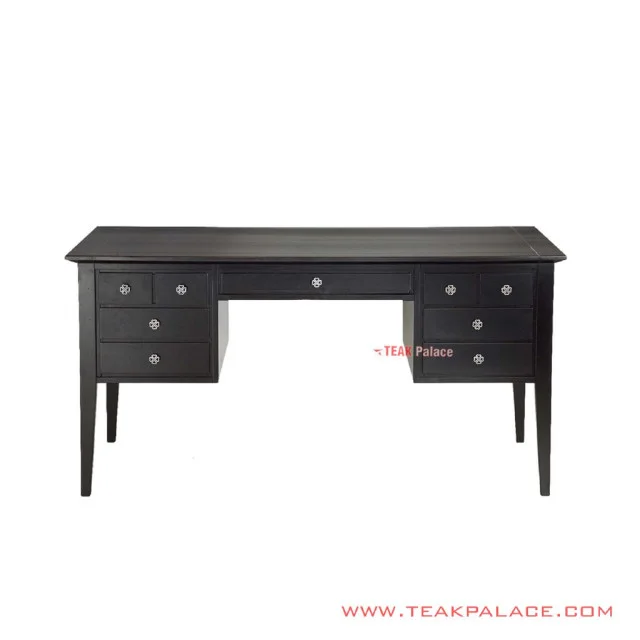 Meja Kerja Seri Melodi Jati Black Walnut