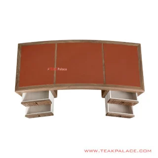 Meja Kerja Seri Derby Kayu Jati Top Table Kulit Meja Kerja Seri Derby Kayu Jati Top Table Kulit