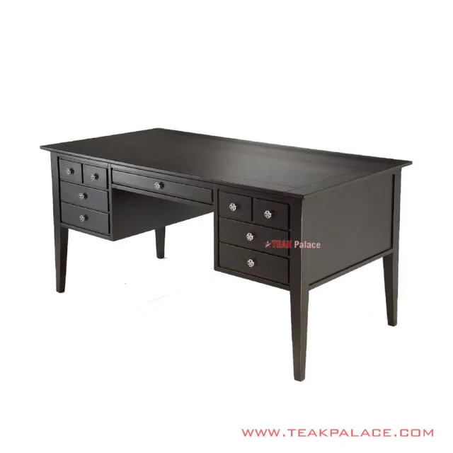 Meja Kerja Seri Melodi Jati Black Walnut