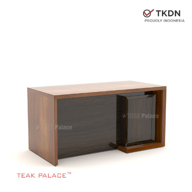 Meja Kantor 1/2 Biro Kayu Jati Union Meja Kantor 1/2 Biro Kayu Jati Union