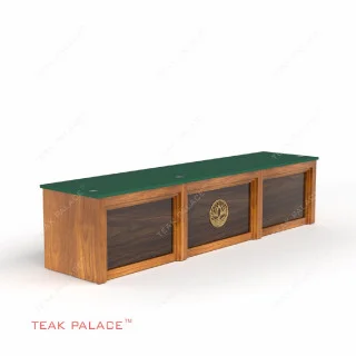 Meja Hakim Minimalis Modern Kayu Jati TKDN Terlaris