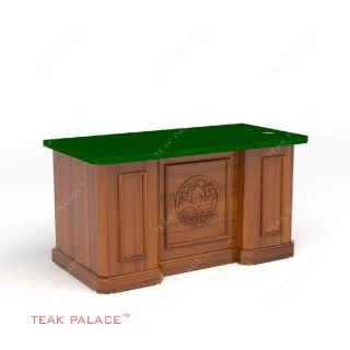 Meja Panitera Pengganti Kayu Jati Terbaik TKDN