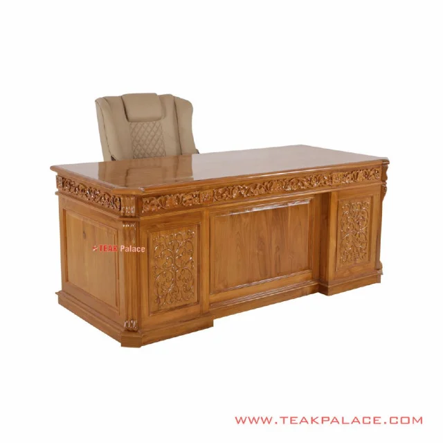 Set Kursi Meja Kantor Palembang Jati Minimalis