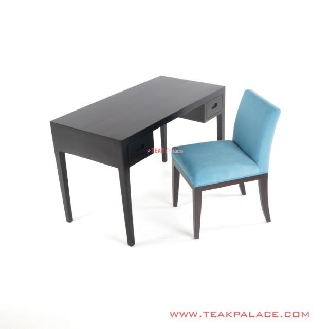 Set Meja Belajar Hitam Jati Seri Depok Set Meja Belajar Hitam Jati Seri Depok