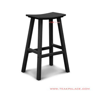 Kursi Bar Kayu Jati Stool Minimalis Black
