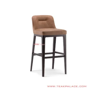 Itzy Bar Stool Jati Black Walnut Minimalis