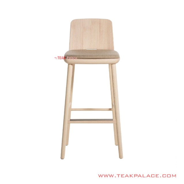 Stool Bar White Wash Minimalis Jati Sipha