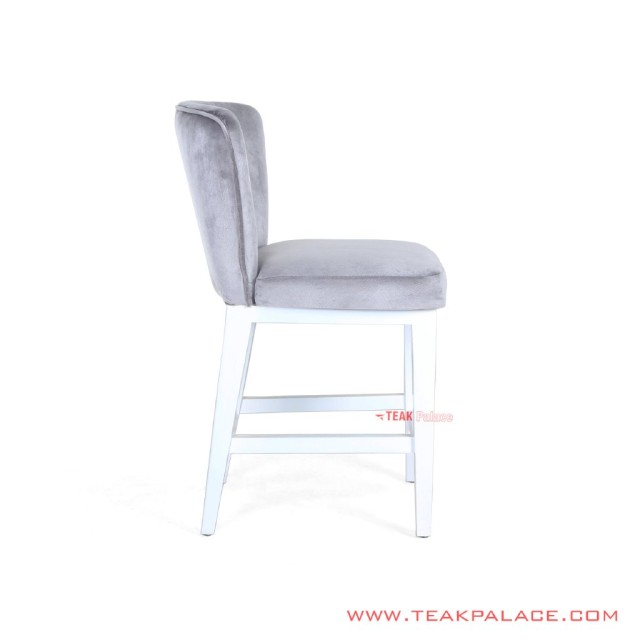 Kursi Bar Begonia Minimalis Jati White Duco