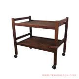 Meja Dorong Pelayan Bar Salak Brown Burnie Minimalis 