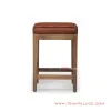 Stool Bar Cafe Minimalis Kayu Jati White Wash Rustic Oscar Brown