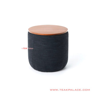 Stool Bundar Minimalis Hitam Seri Desta Stool Bundar Minimalis Hitam Seri Desta