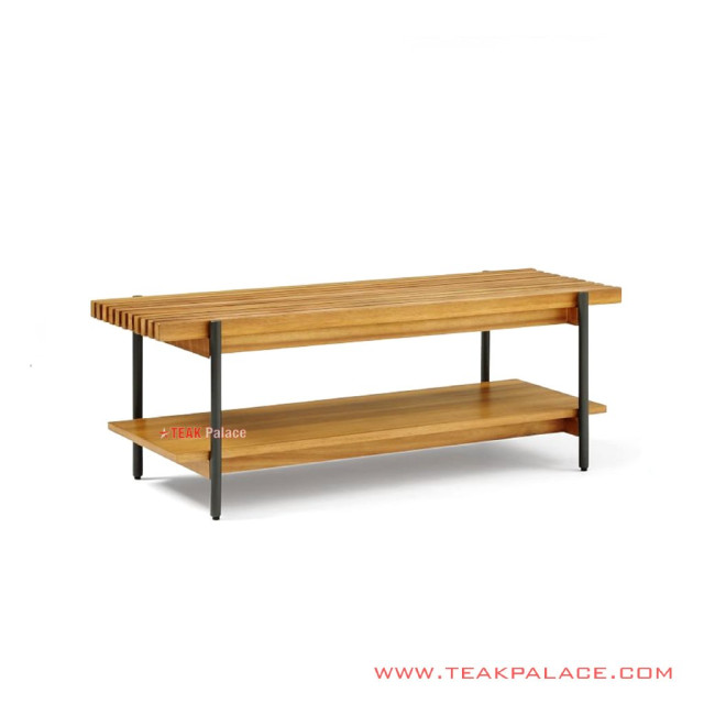 Bangku Kayu Jati Minimalis Seri Kediri Kaki Besi Bangku Kayu Jati Minimalis Seri Kediri Kaki Besi