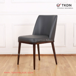 Kursi Makan Modern Cellini Cafe Resto TKDN Dark Grey